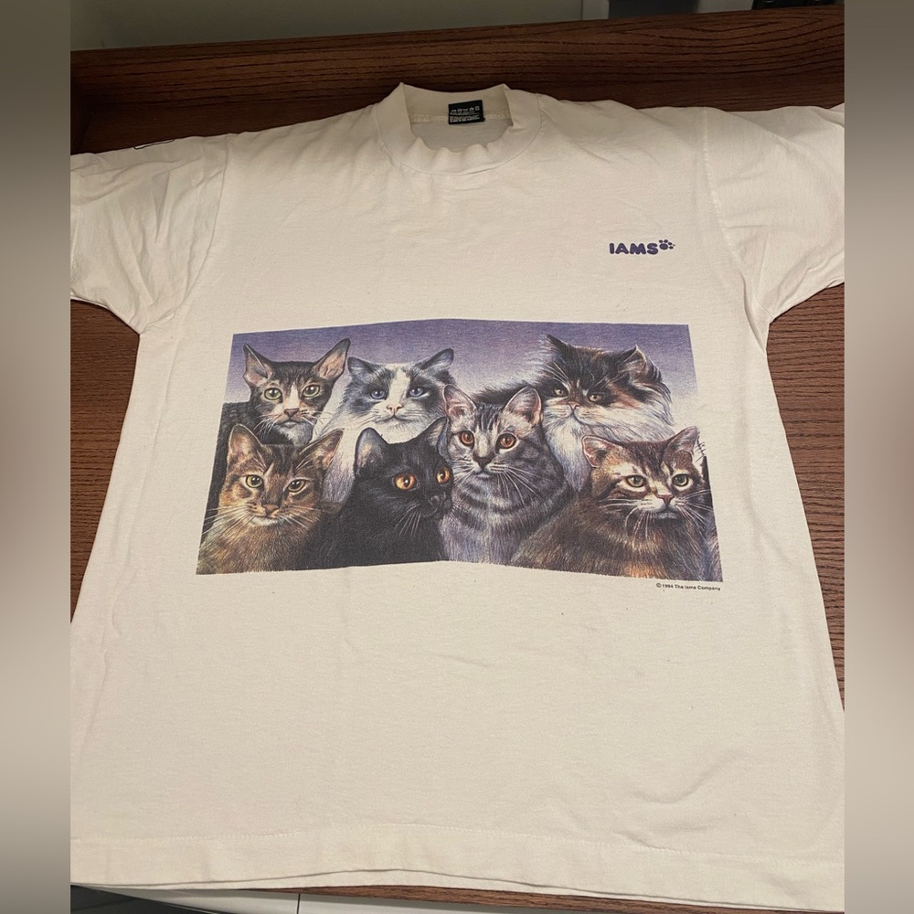 Vinatage Iams cat tee
